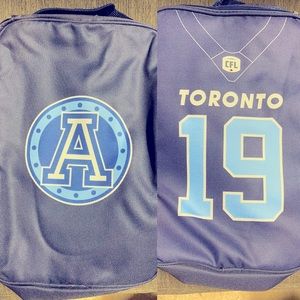 Toronto Argonauts lunch bag. Brand new. Never used. Former Grey Cup Champions.